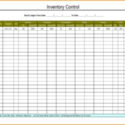 Fine Excel Inventory Template With Formulas Spreadsheet Templates Stock Equipment Sheets Sheet Control Do