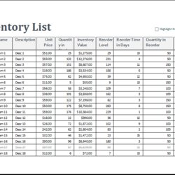 Eminent Excel Inventory Sheet Template Word Templates File