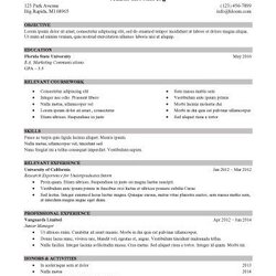Best College Internship Resume Examples Images On Sample Template Templates Samples Comprehensive Guide