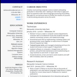 High Quality College Student Internship Resume Examples For Official Example