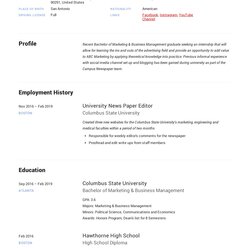 Superior Intern Resume Writing Guide Samples Example Internship Sample Templates