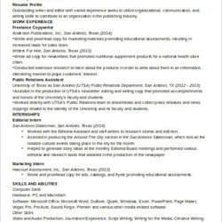 Admirable Free Internship Resume Samples In Ms Word Resumes Sample College
