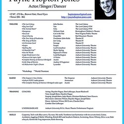 Nice Actor Resume Template To Boost Your Career Acting