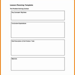 Spiffing Elementary School Lesson Plan Template Free Beautiful Of