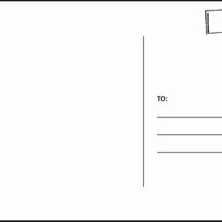 High Quality Postcard Size Template Word Sample Design Layout Templates