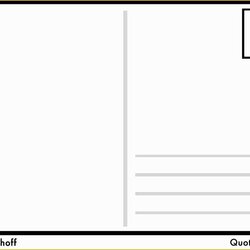 Outstanding Printable Card Templates Free Premium Postcard Template Of Word