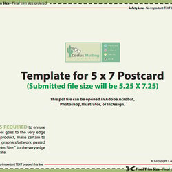 Marvelous Postcard Templates Free Sample Example Format Download Template Mailing Card Info Print Greeting