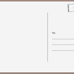 Perfect Postcard Template For Word Cards Design Templates Blank Ms By