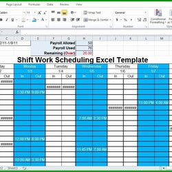 Wizard Hour Shift Schedule Examples Template Resume Generator Monthly Scheduler