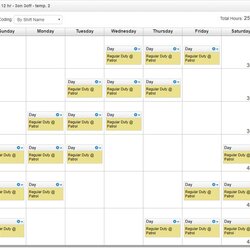 Worthy Crew Hour Shift Schedule Template Best Ideas In Calendar Shifts Rotating Split Clock Employee Teams