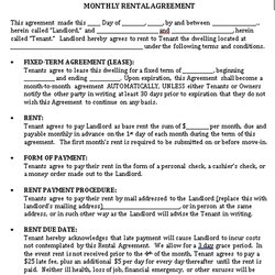 Marvelous House Rental Agreements Template Sample Agreement Templates
