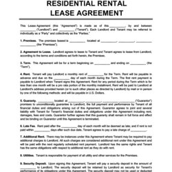The Highest Quality Rental Agreement Template Free Word Templates Lease Standard Residential