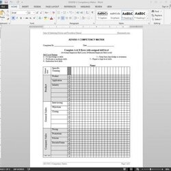 Capital Skill Matrix Template Excel Skills Top Concept