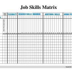 Excellent Skill Matrix Template Free Download Resources