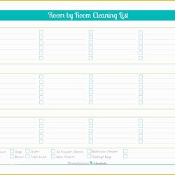 House Cleaning Templates Free Of Blank Checklist Template