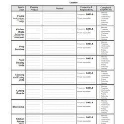 Exceptional Free House Cleaning List Templates In Word Excel Schedule Template Weekly Printable Business