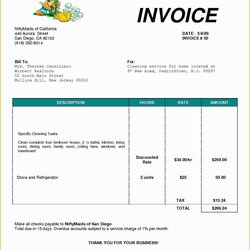Sterling House Cleaning Templates Free Of Services Invoice Template Ideas