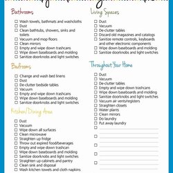 House Cleaning Checklist Template Best Of Free Daily Weekly