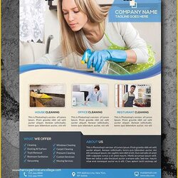 Fine House Cleaning Templates Free Of Flyer In Flyers Word