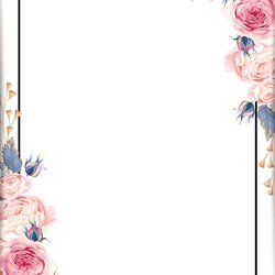 Fantastic Free Printable Blue Floral Wedding Invitation Template Download Invitations Templates Background