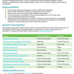 Very Good Employee Training Plan Template Free Download Word Excel Templates