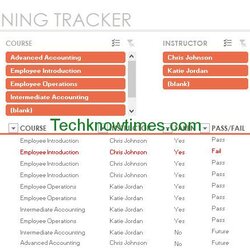 Brilliant Employee Training Tracker Template Excel Microsoft Office Templates Plan Individual Record Name
