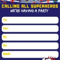 Fantastic Free Printable Superhero Invitations Birthday Invitation Template Party Needs Templates Superheros