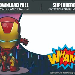 Super Free Printable Superheroes Invitation Template Superhero Templates Cover