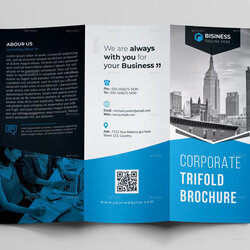 Cool Premium Free Business Brochure Templates To Download Fold Template Inspiration File