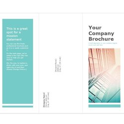 Terrific Brochure Templates Free Printable Venture Template