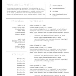 Super One Page Company Design Resume Template Free Download