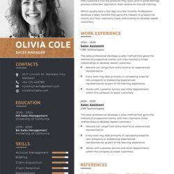 Peerless Top Notch One Page Resume Template Word Free Download Sample