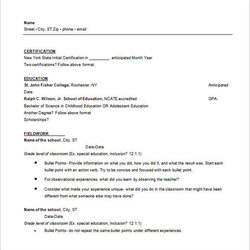 Tremendous One Page Resume Template Free Word Excel Format Download Width