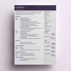 Cool One Page Resume Templates Examples To Download And Use Now Cubic