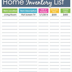 Legit Inventory List Templates Free Printable Docs Formats Template House Personal Insurance Property