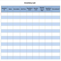 Wonderful Inventory List Templates Free Word Excel Formats Samples Stockpile Sample Template Download
