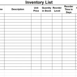 Swell Inventory List Template Excel Printable Forms Control Sheet Form Templates Sample Checklist Spreadsheet