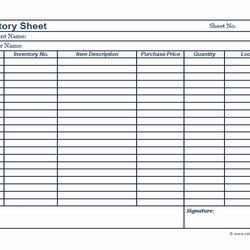 Brilliant Printable Inventory Sheets For Small Business Free