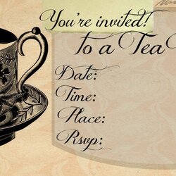 Sublime Tea Party Invitation Ideas Pics Us Template High Templates