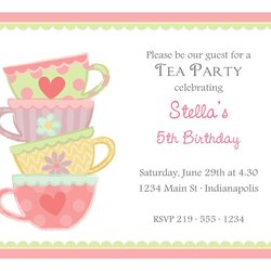 Legit Tea Party Invitation Template Google Search Invitations High Printable Afternoon Templates Birthday