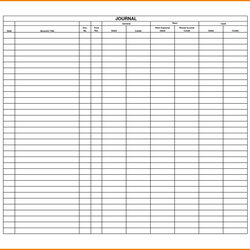 Tremendous General Journal Template Receipt Templates For Accounting To Excel Entry Spreadsheet Students