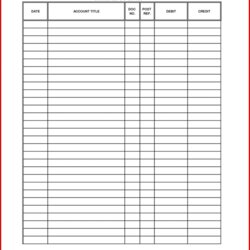 Splendid Accounting Journal Entry Template General Ledger Excel For Blank