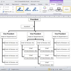 Swell Using The Organizational Chart Tool Microsoft Word Example Document