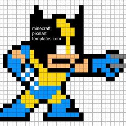 Pin On Wolverine Templates Men Daffy Duck Cruz Pixel Art