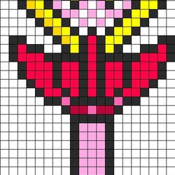 Excellent Best Images About Pixel Art Templates On Moon Sailor Patterns Wand Pattern Mini Beads Sprite Stitch