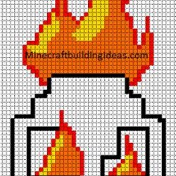 Magnificent Pixel Art Ideas Building Skull Templates Flaming Stitch Skulls Cross Tips Coloring Beads Template