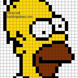 Best Pixel Art Grid Images On Beads Simpson Homer Gird Stuff