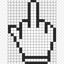 Spiffing Pixel Art Grid Maker You Chose Color And Put That In Template Middle Finger