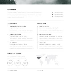 Best Free Resumes Template For Your Themes