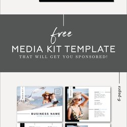 Magnificent This Free Media Kit Template Will Get You Sponsored By Brands And Is